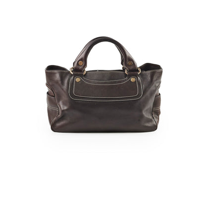 Luxury CELINE Leather Boogie Bag Black