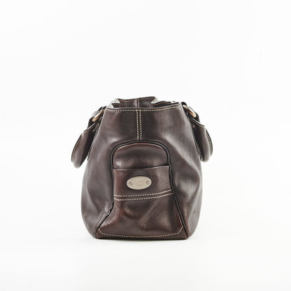 Luxury CELINE Leather Boogie Bag Black