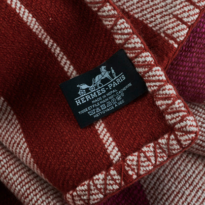Hermes H Bayadere Poncho Blanket