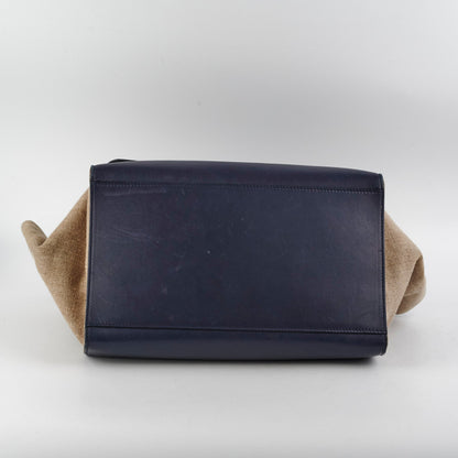 Luxury CELINE Medium Trapeze Navy/Black