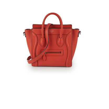 Luxury CELINE Luggage Nano Orange