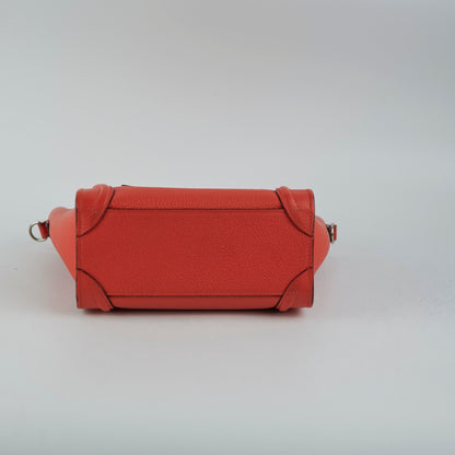 Luxury CELINE Luggage Nano Orange