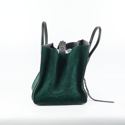 Luxury CELINE Mini Luggage Green