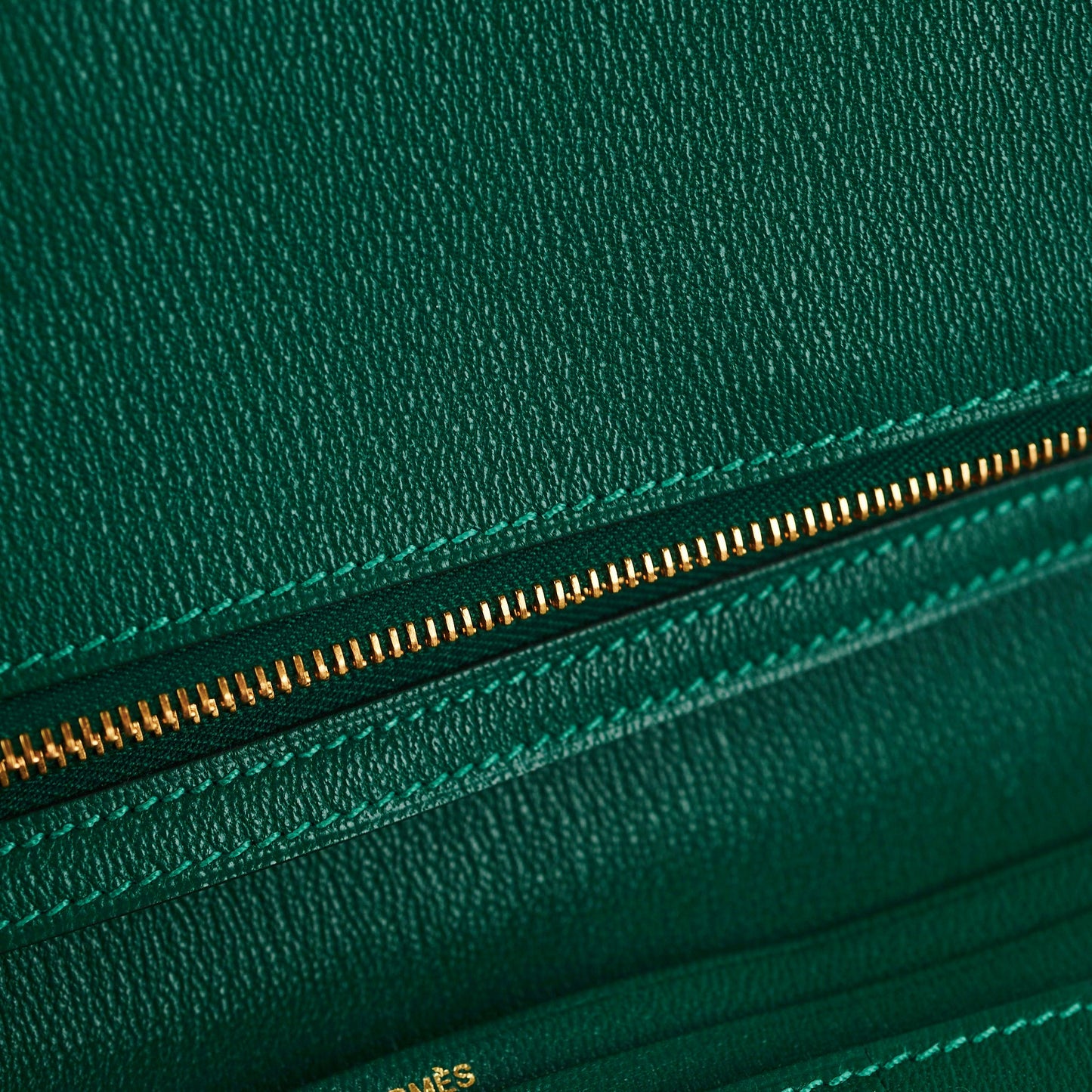 Hermes Bearn Alligator Emerald Wallet D Stamp