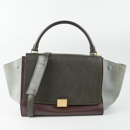 Luxury CELINE Trapeze Two Toned Bag
