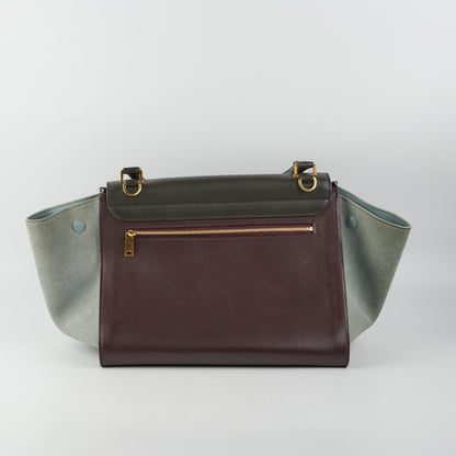 Luxury CELINE Trapeze Two Toned Bag