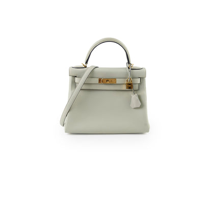 Hermes Kelly 28 Togo Gris Neve - Stamp Bv