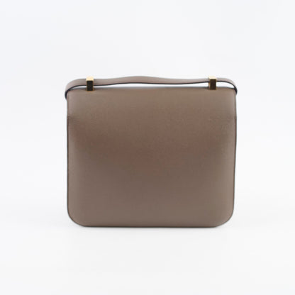 Hermes Constance III 24 Gris Etain 8F Epsom GHW C stamp