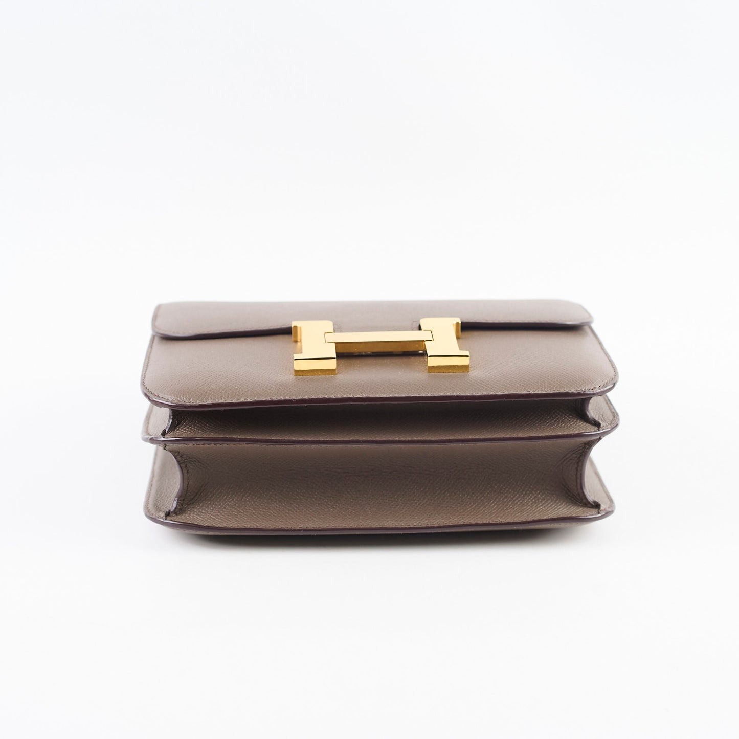 Hermes Constance III 24 Gris Etain 8F Epsom GHW C stamp