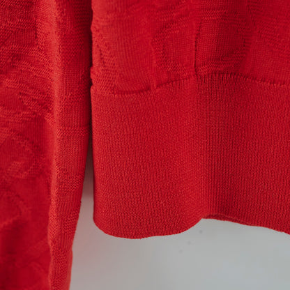 Hermes Naoussa Long Sleeve Cardigan Red Size 36