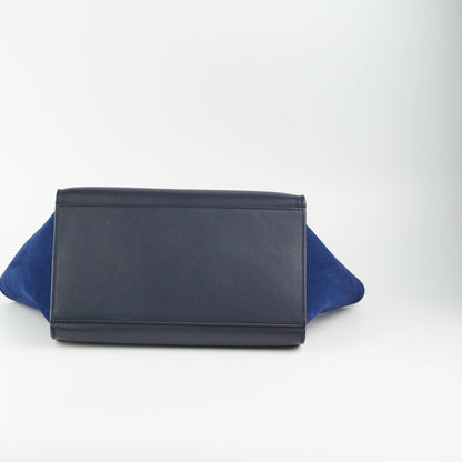 Luxury CELINE Small Trapeze Blue/Black