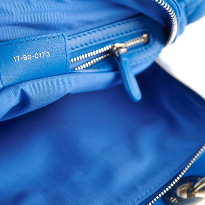 Christian Dior Cannage Leather Shopping Tote Blue