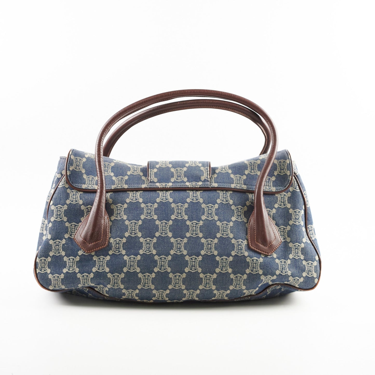 Luxury CELINE Vintage Denim Shoulder Bag