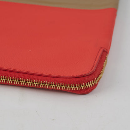 Luxury CELINE Pouch Red/Taupe