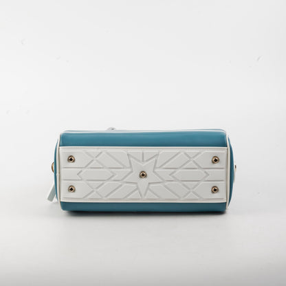 Christian Dior Small Vibe Zip Bowling Bag Aqua