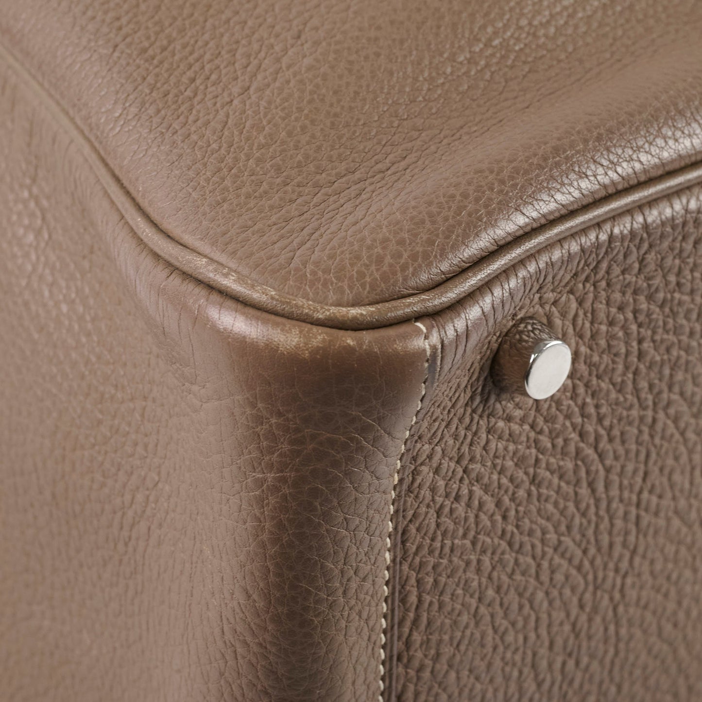 Hermes Lindy 30 Etoupe Square M Stamp