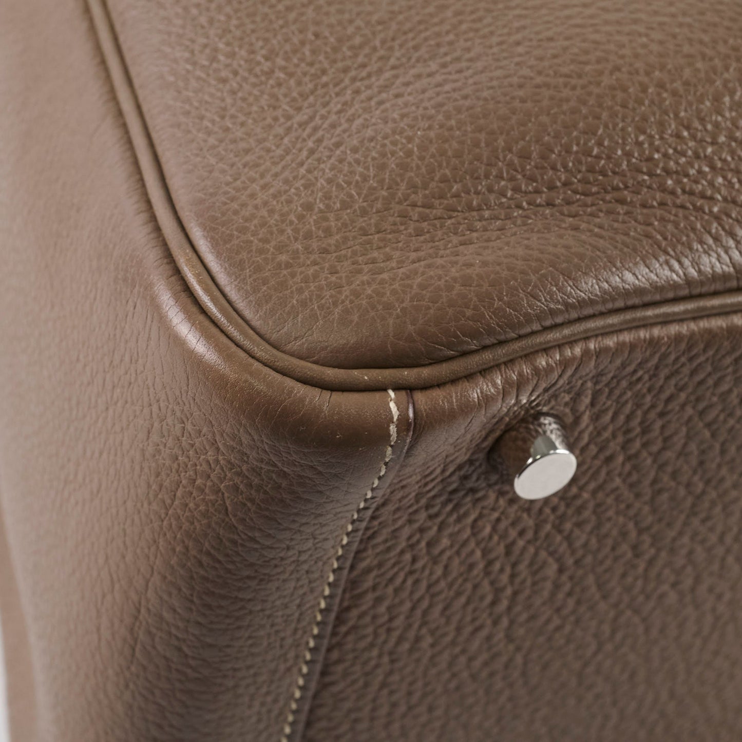 Hermes Lindy 30 Etoupe Square M Stamp