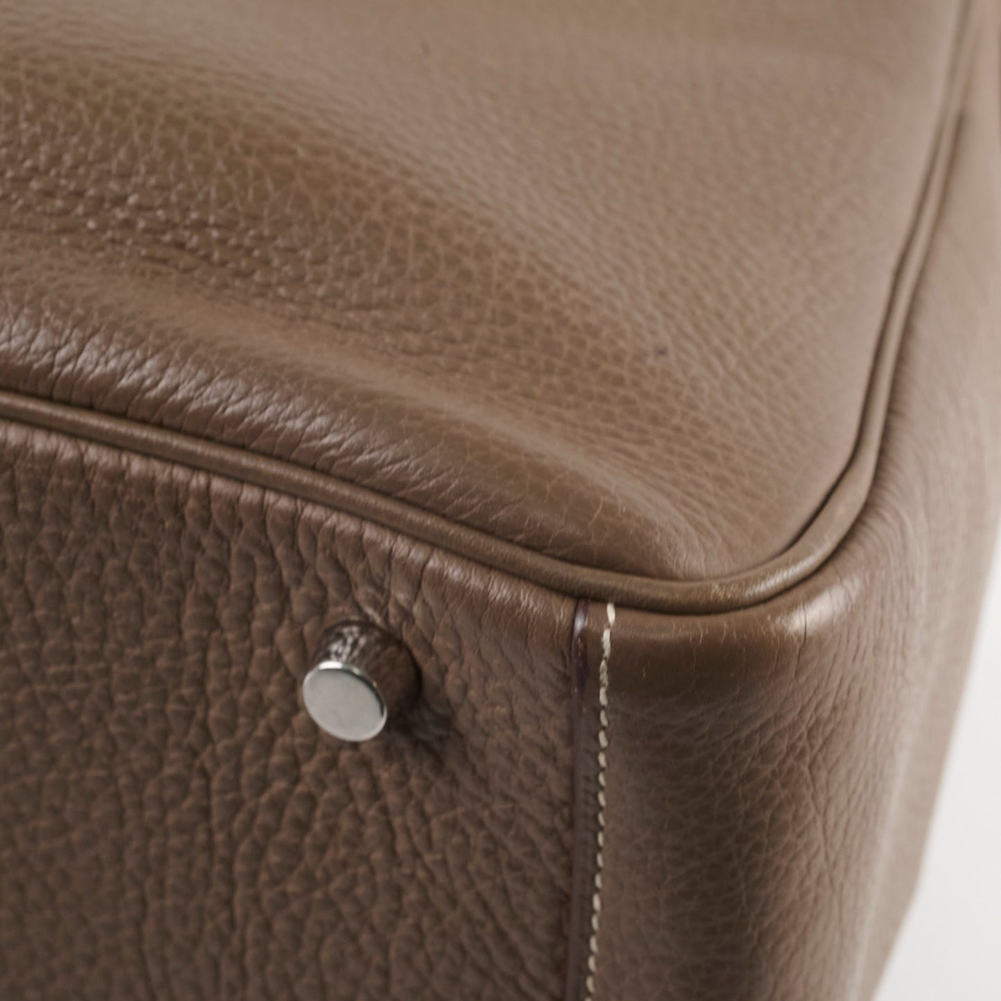 Hermes Lindy 30 Etoupe Square M Stamp