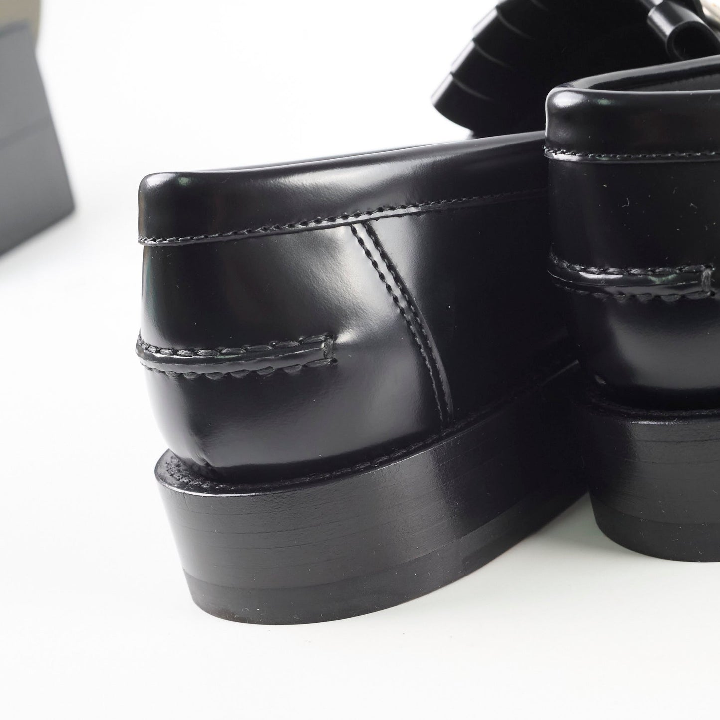 Christian Dior Emblem Leather Loafers Black SIze 39
