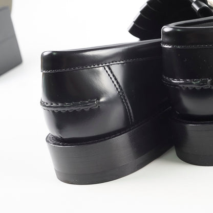 Christian Dior Emblem Leather Loafers Black SIze 39