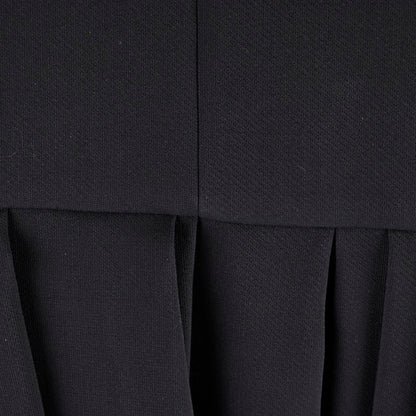 Christina Dior Short Pleated Dress Size 38 Black