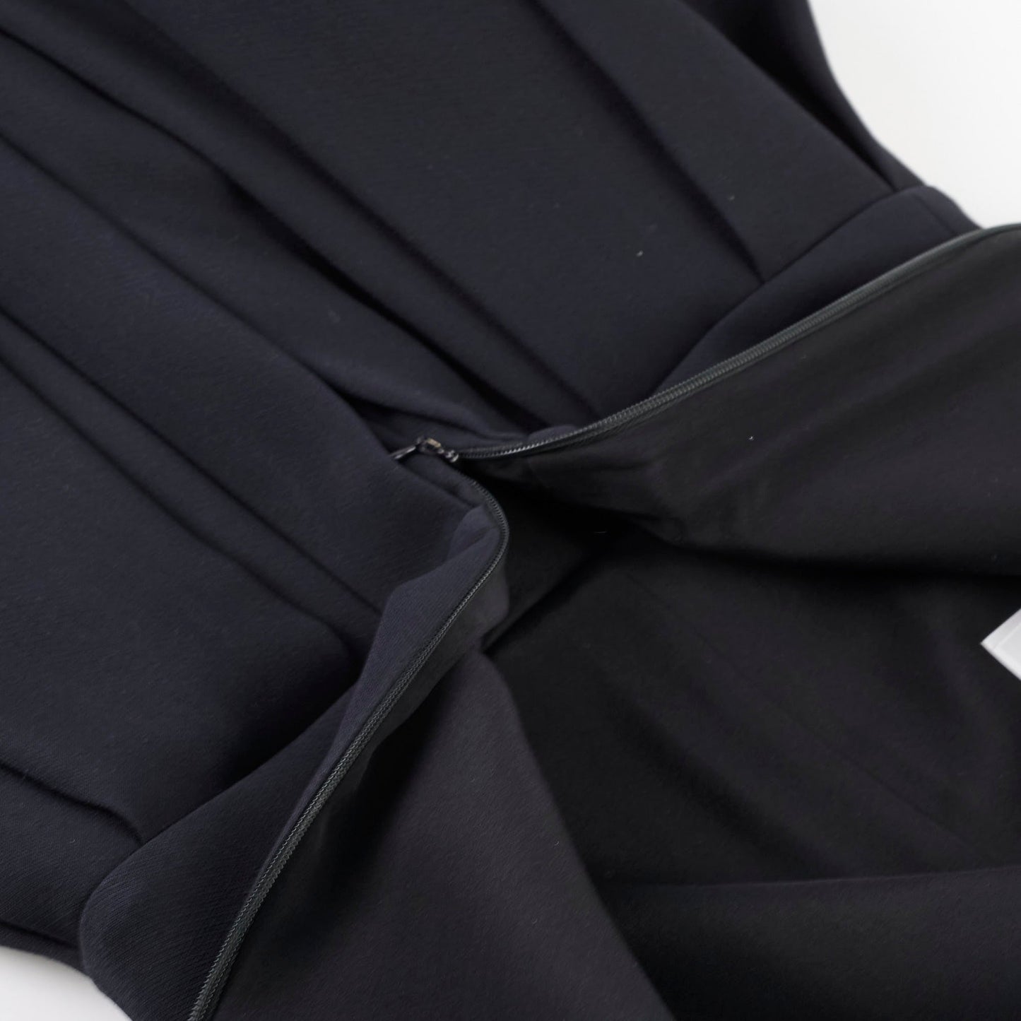 Christina Dior Short Pleated Dress Size 38 Black