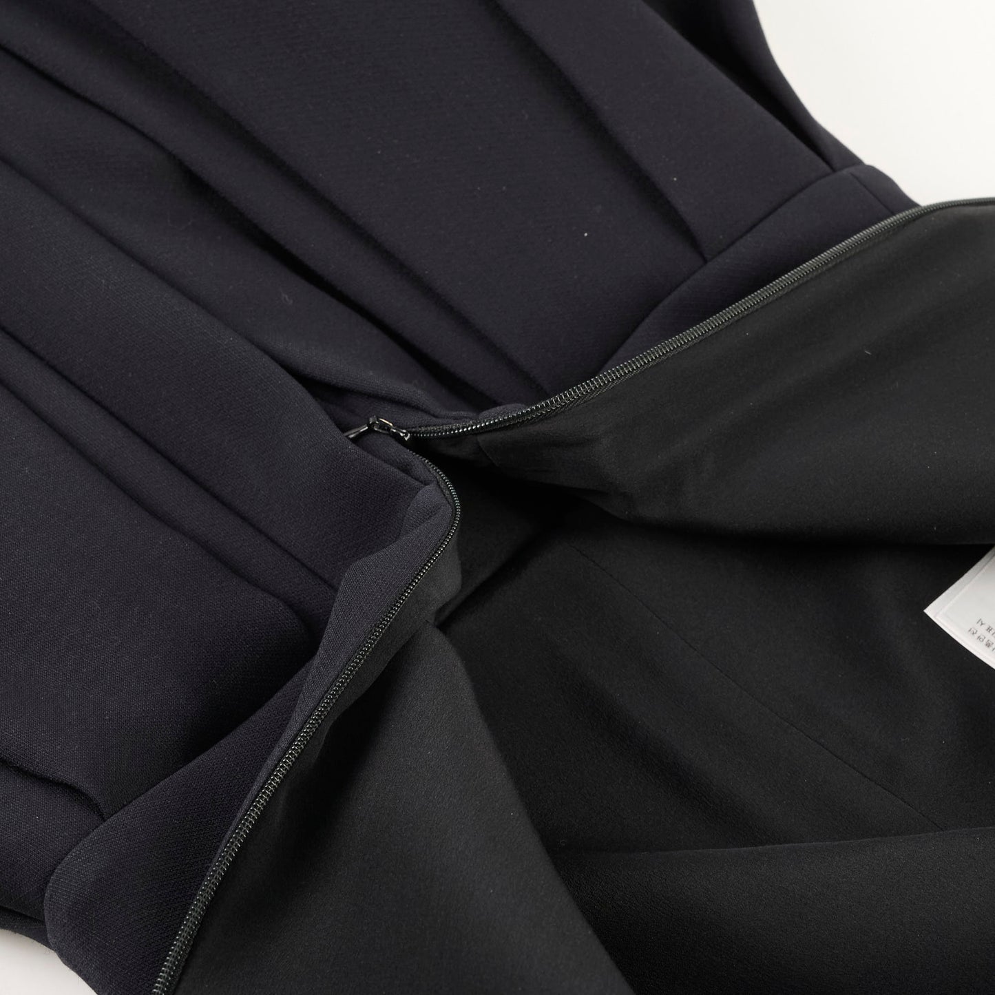 Christina Dior Short Pleated Dress Size 38 Black