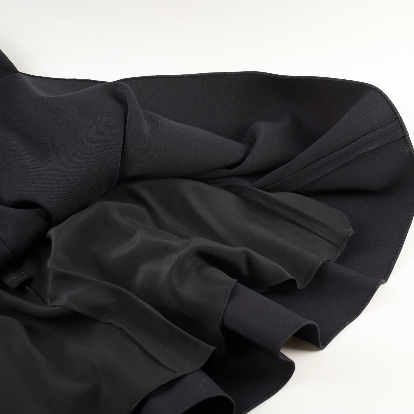 Christina Dior Short Pleated Dress Size 38 Black
