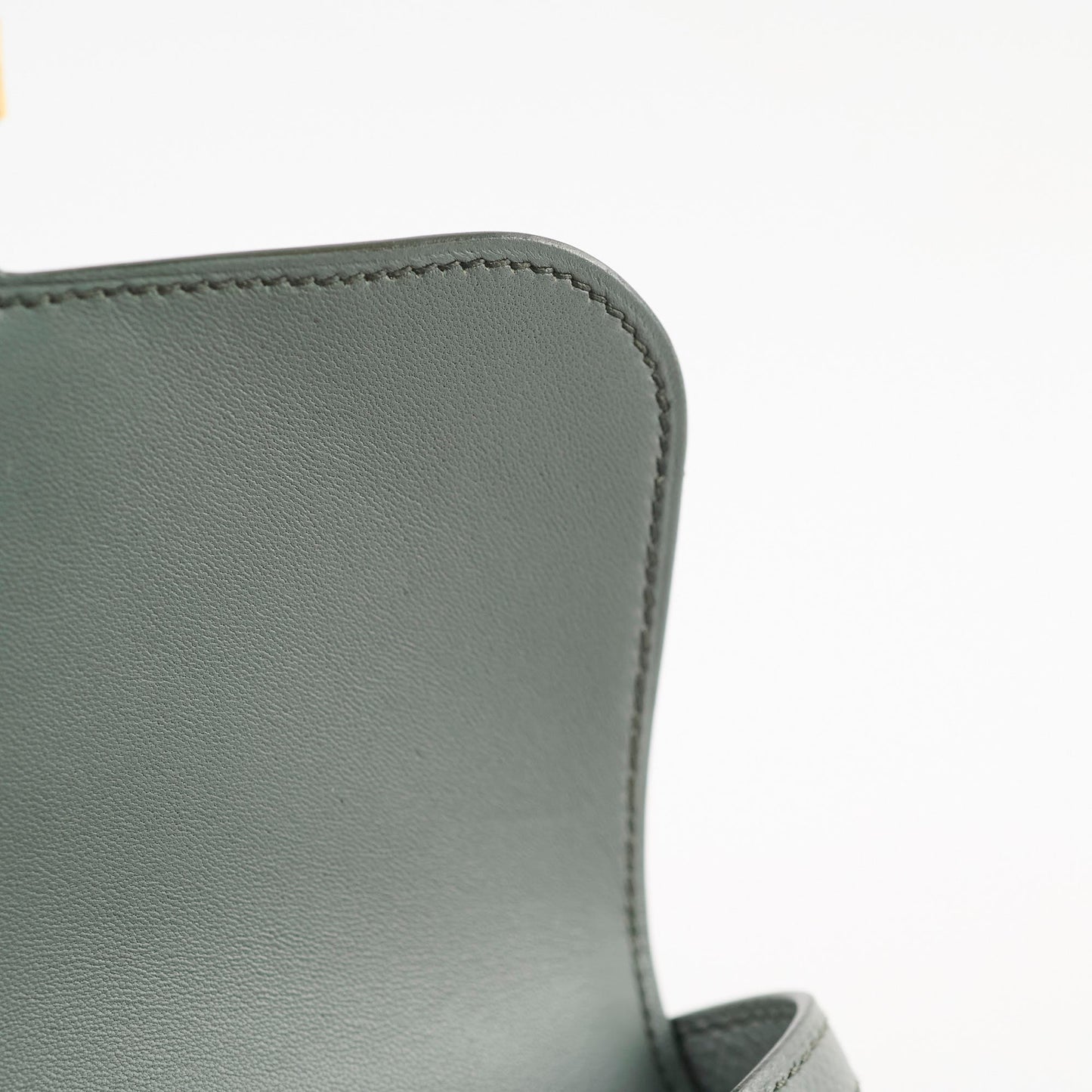 Hermes Constance Epsom 18 Vert Amande Z Stamp