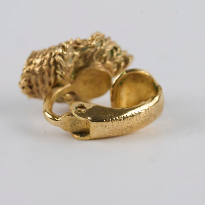 Christian Dior Door Locker Clip On Earrings