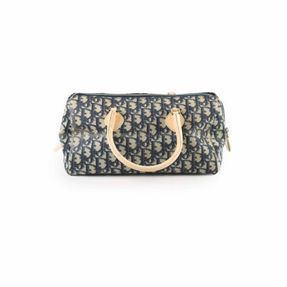 Christian Dior Canvas Trotter Bag Blue