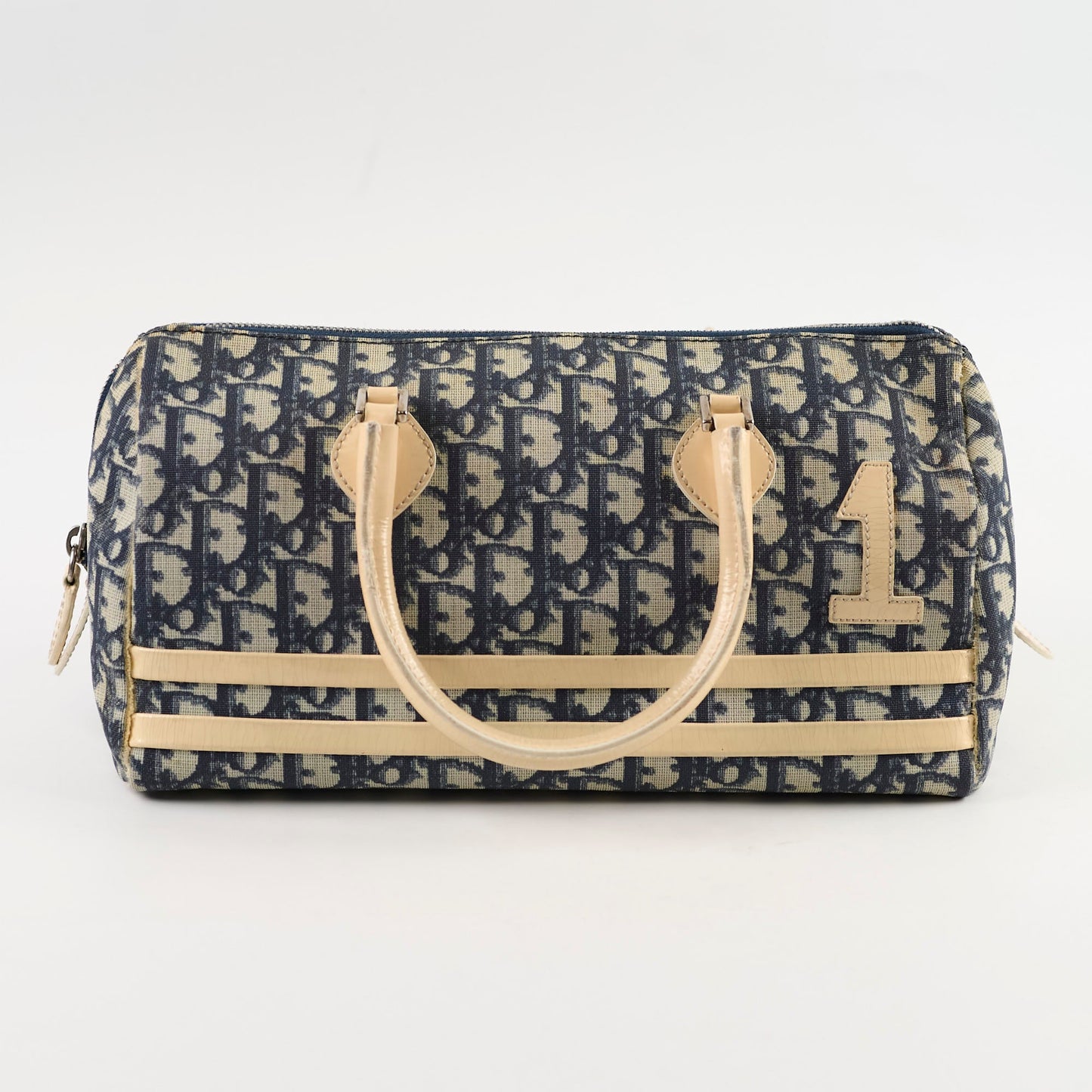 Christian Dior Canvas Trotter Bag Blue