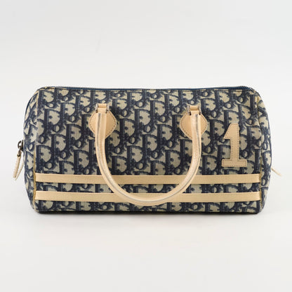 Christian Dior Canvas Trotter Bag Blue