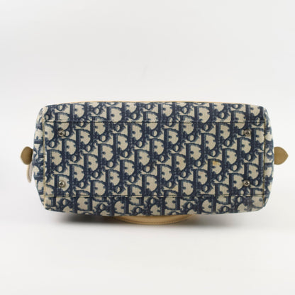 Christian Dior Canvas Trotter Bag Blue