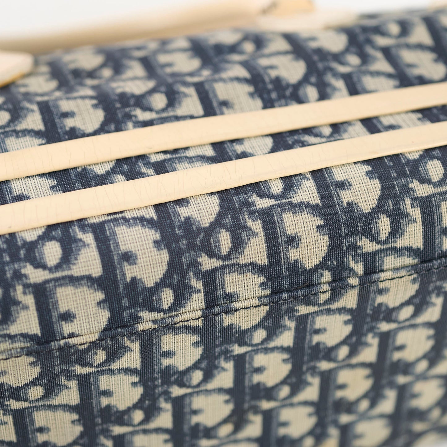 Christian Dior Canvas Trotter Bag Blue