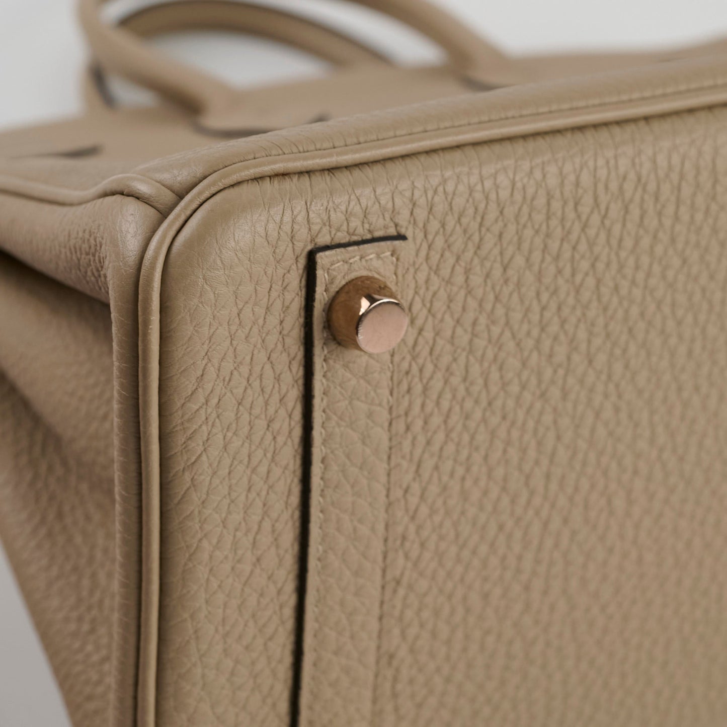 Hermes Birkin 25 Gris Tourterelle Togo C Stamp