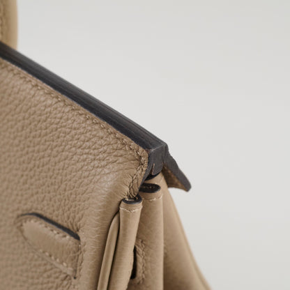 Hermes Birkin 25 Gris Tourterelle Togo C Stamp