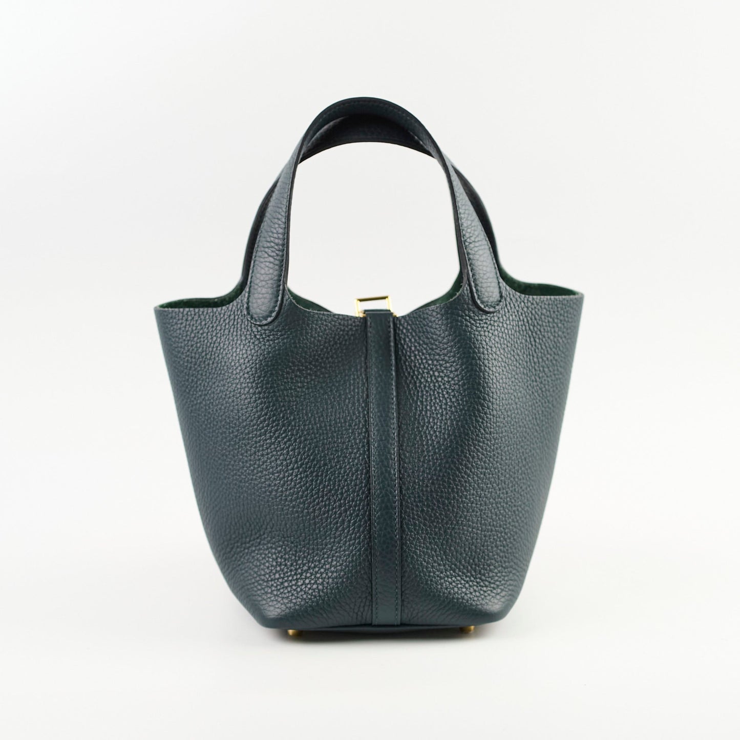 Hermes Picotin 18 Vert Cypres Clemence GHW