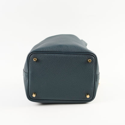 Hermes Picotin 18 Vert Cypres Clemence GHW