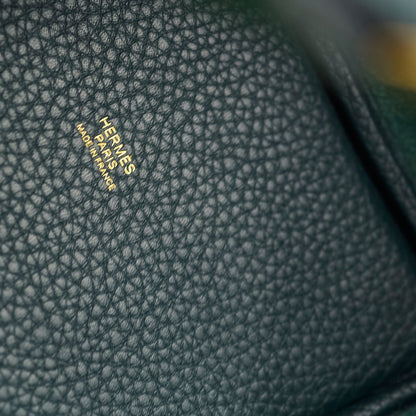 Hermes Picotin 18 Vert Cypres Clemence GHW