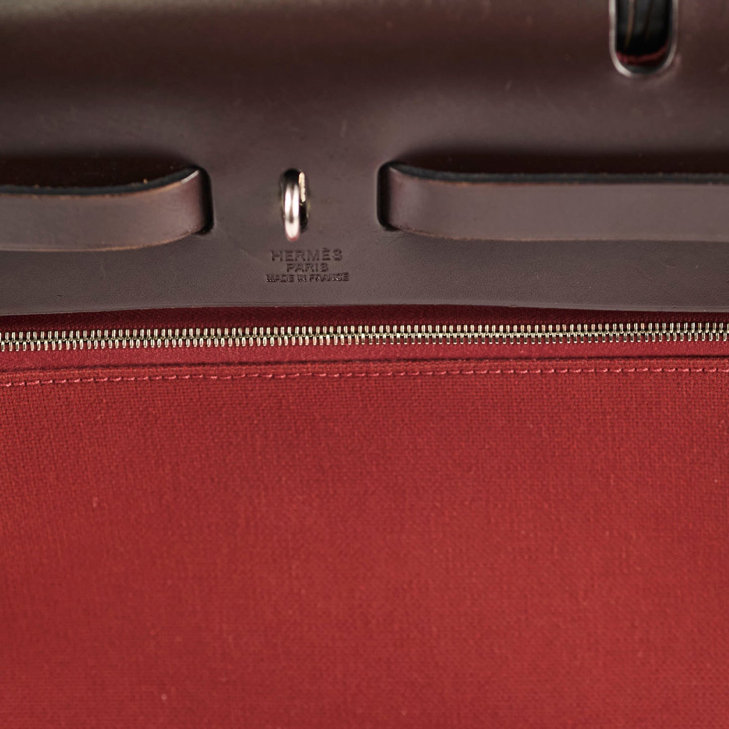 Hermes Herbag 31 PHW Rouge R Square Stamp