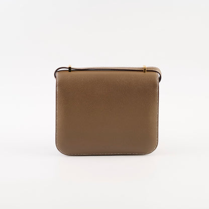 Hermes Mini Constance3 18 Etoupe U Stamp