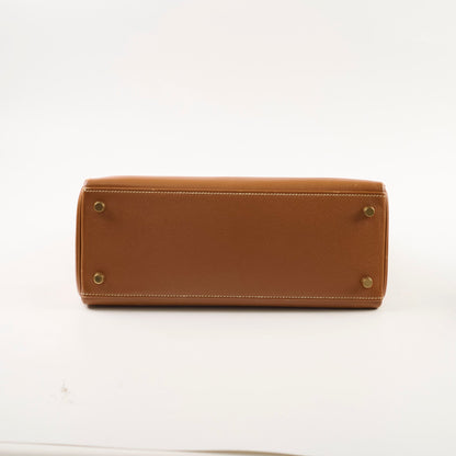 Hermes Kelly 28 Courchevel Gold - Stamp B Square