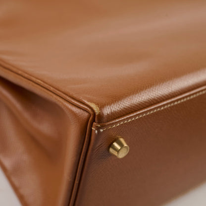 Hermes Kelly 28 Courchevel Gold - Stamp B Square