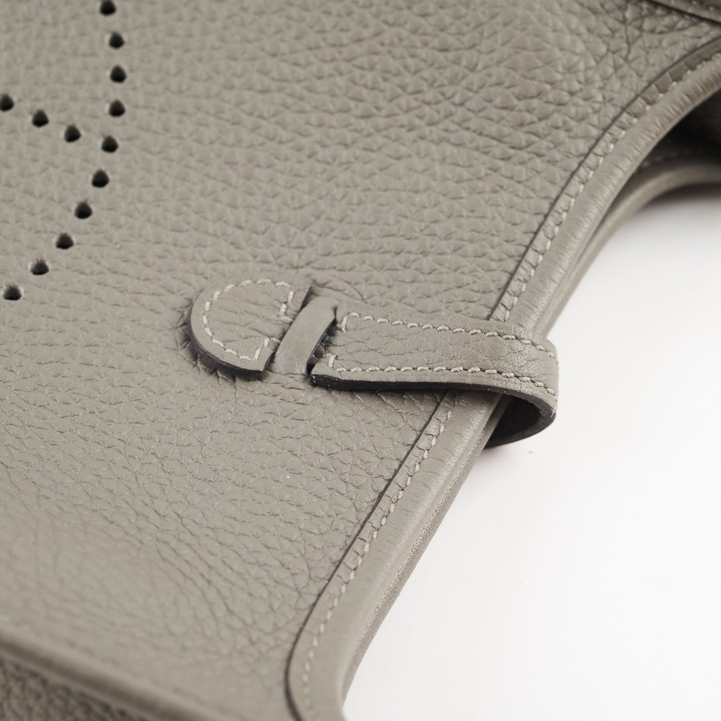 Hermes Mini Evelyn 16 Gris Meyer U Stamp