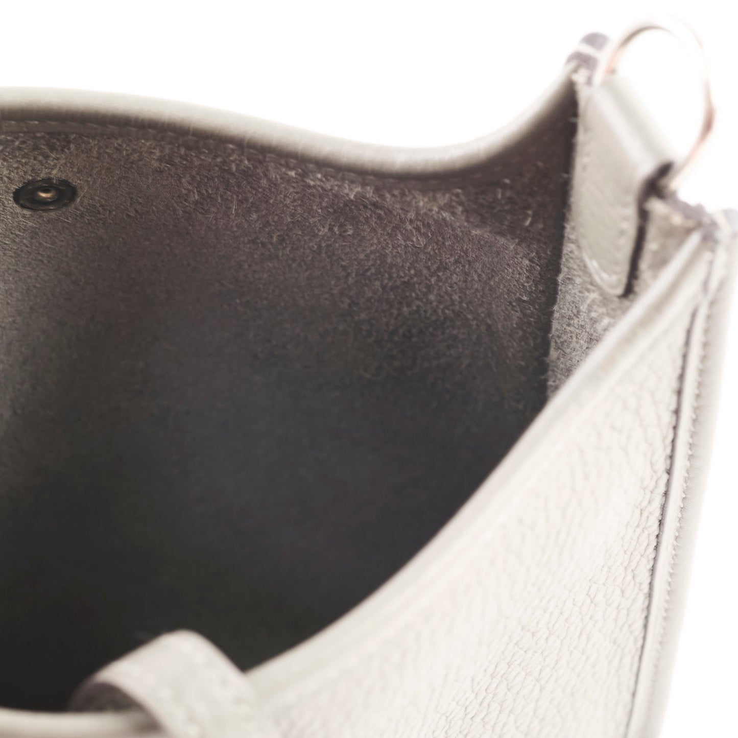 Hermes Mini Evelyn 16 Gris Meyer U Stamp