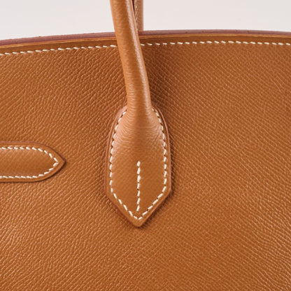 Hermes Birkin 30 Gold Courchevel GHW D in Square