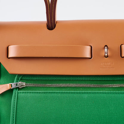 Hermes Herbag 31 Green - X Stamp