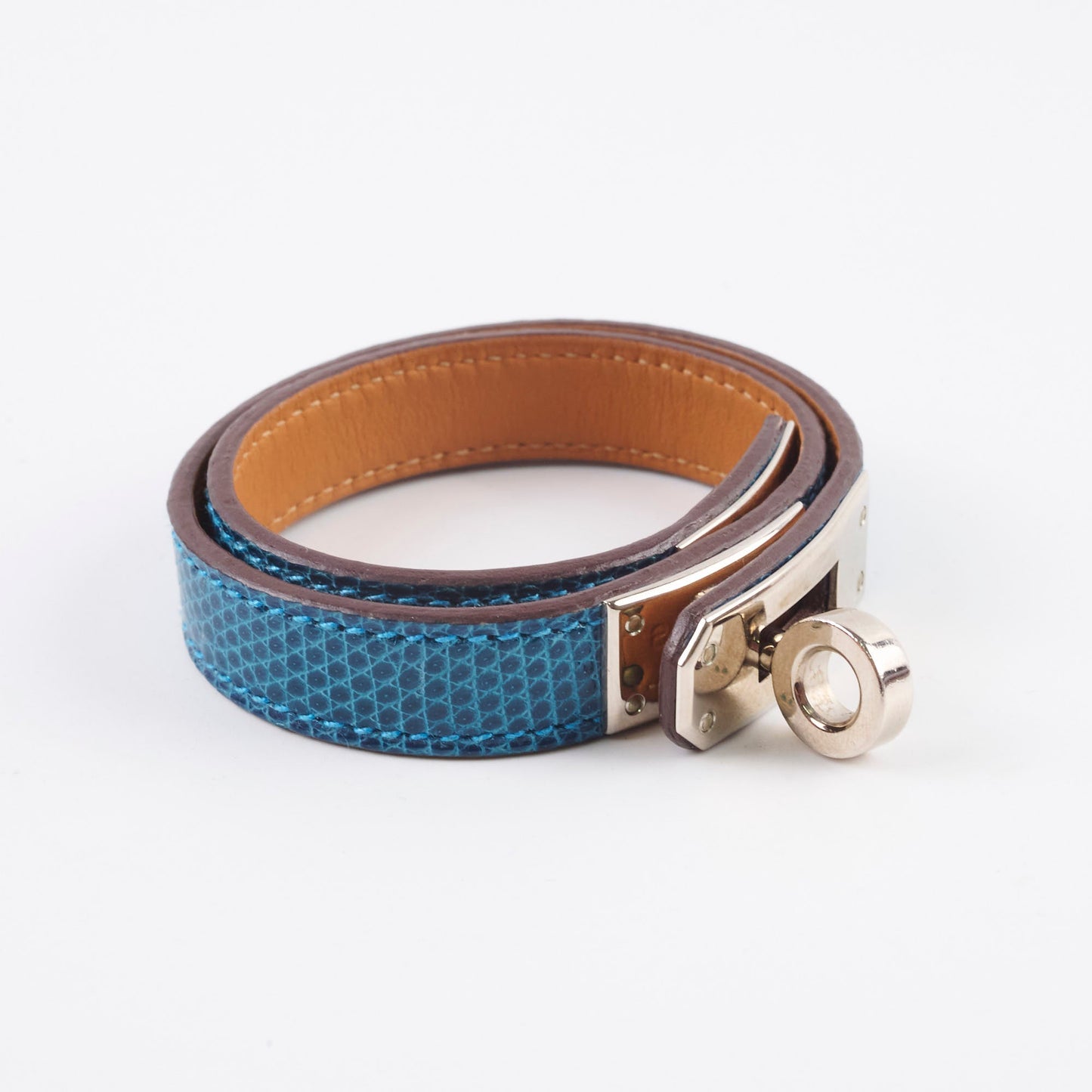 Hermes Kelly Double Tour Bracelet O Square Stamp