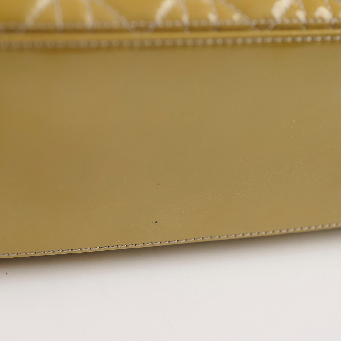Dior Lady Dior Medium Patent Yellow/Gold